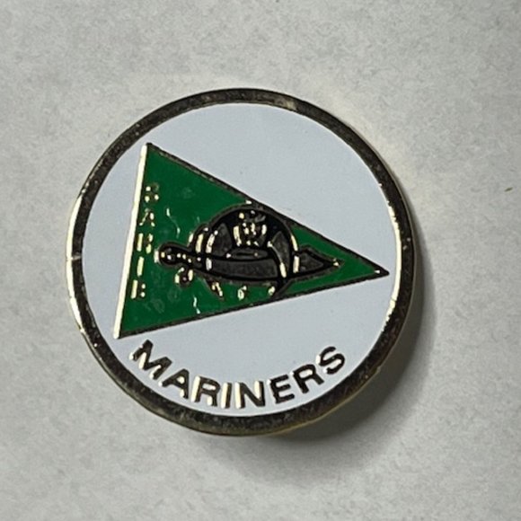 Mariners Unit of Sahib Shriners International Crescent Sword Lapel Hat Pin 1" - Picture 4 of 8